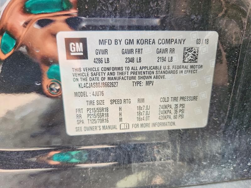 2018 BUICK ENCORE PREFERRED 13