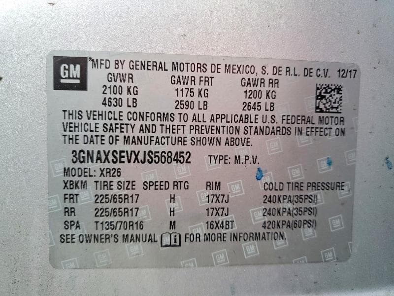 2018 CHEVROLET EQUINOX LT 13