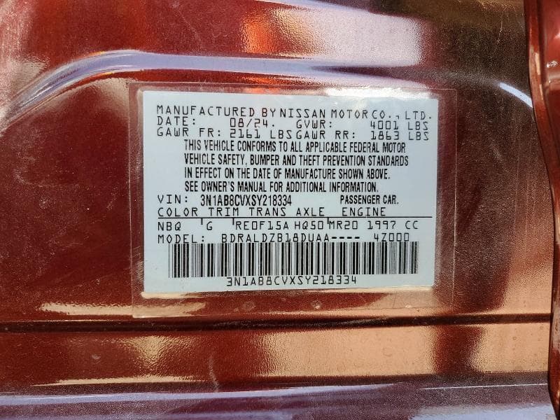 2025 NISSAN SENTRA SV 12