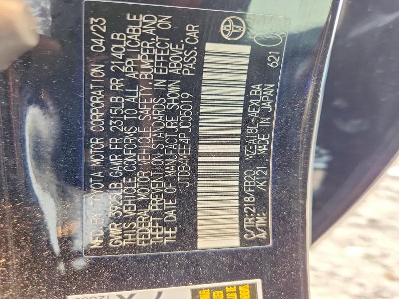 2023 TOYOTA COROLLA LE LE 13
