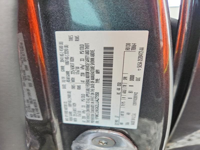 2020 FORD ESCAPE SE 12