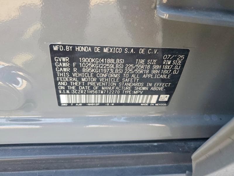 2026 HONDA HR-V SPORT 13