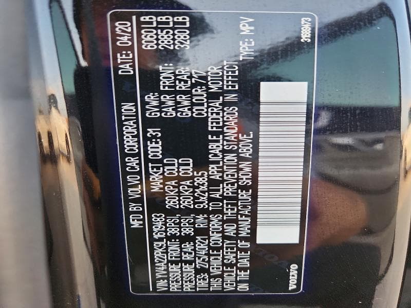 2020 VOLVO XC90 T6 MOMENTUM T6 MOMENTUM 12