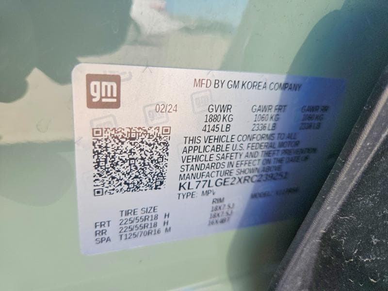 2024 CHEVROLET TRAX 1RS 1RS 12