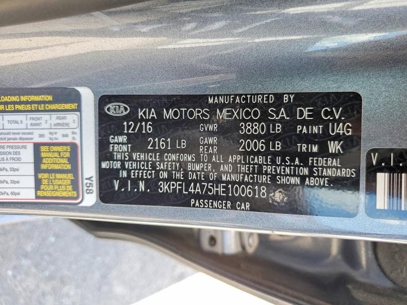 2017 KIA FORTE S 12