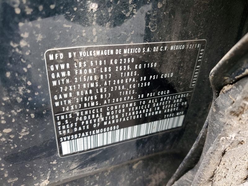2019 VOLKSWAGEN TIGUAN SE SE 14
