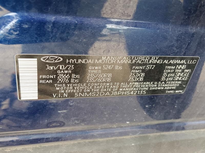 2023 HYUNDAI SANTA FE SEL 13