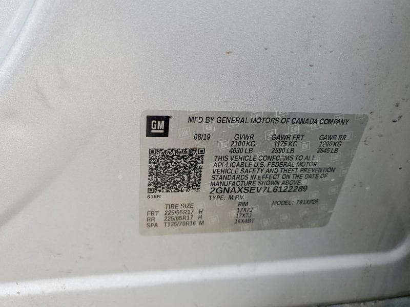 2020 CHEVROLET EQUINOX LS 13
