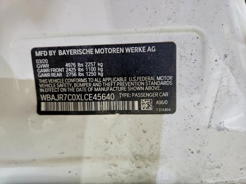 2020 BMW 530 XI XI 13