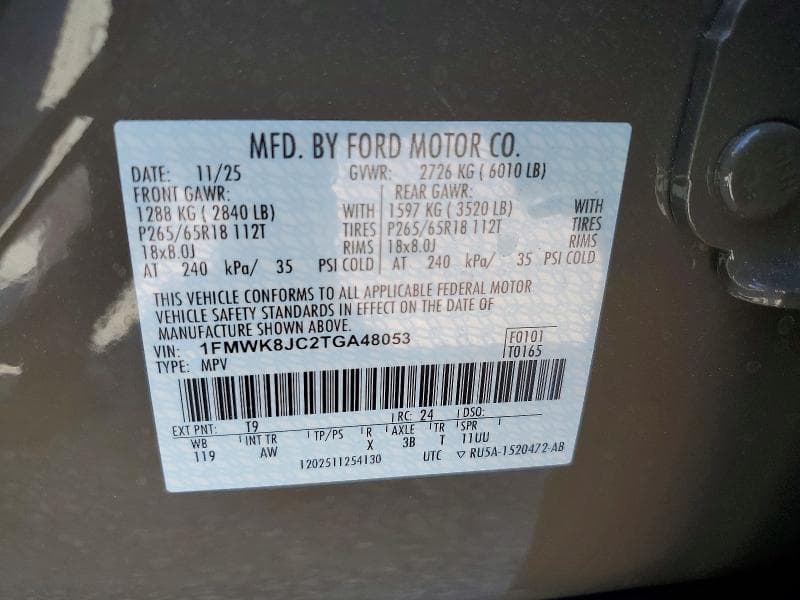 2026 FORD EXPLORER TREMOR 13