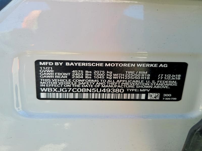 2022 BMW X1 SDRIVE28I SDRIVE28I 14