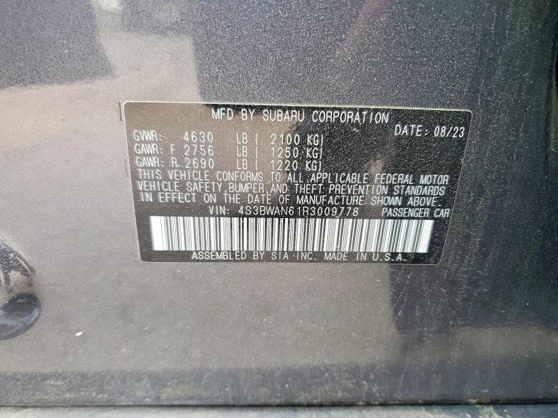 2024 SUBARU LEGACY LIMITED 13