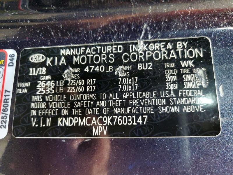 2019 KIA SPORTAGE LX 13