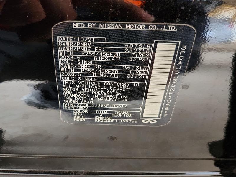 2022 INFINITI QX55 LUXE 13