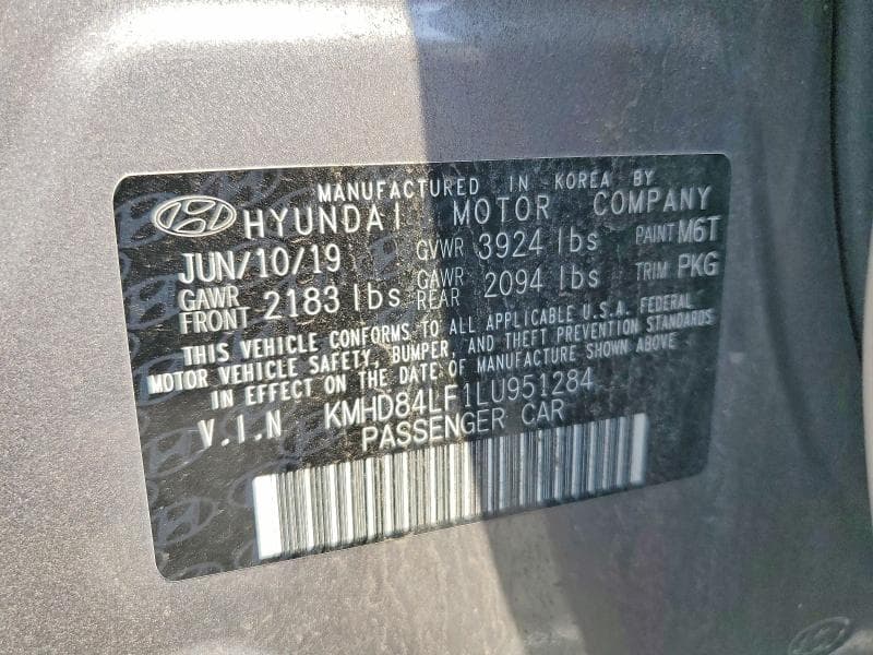 2020 HYUNDAI ELANTRA SEL 12