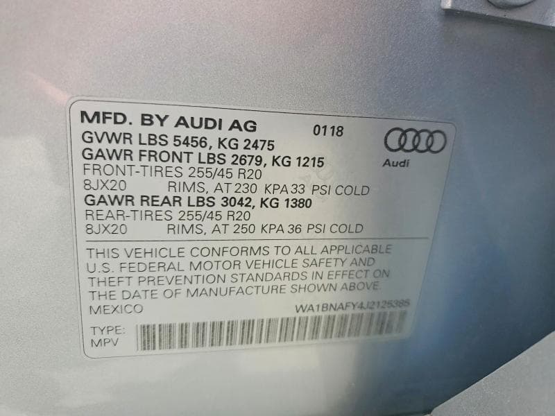 2018 AUDI Q5 PREMIUM PLUS 14