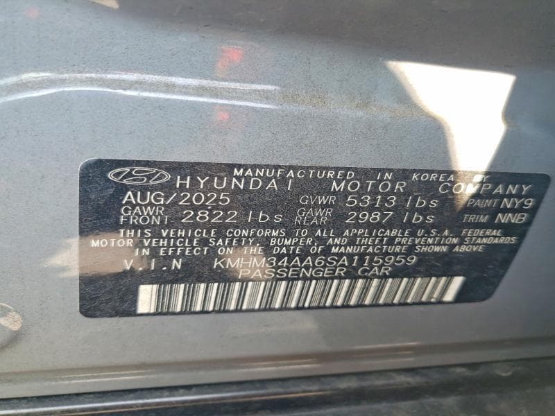 2025 HYUNDAI IONIQ 6 SEL 12