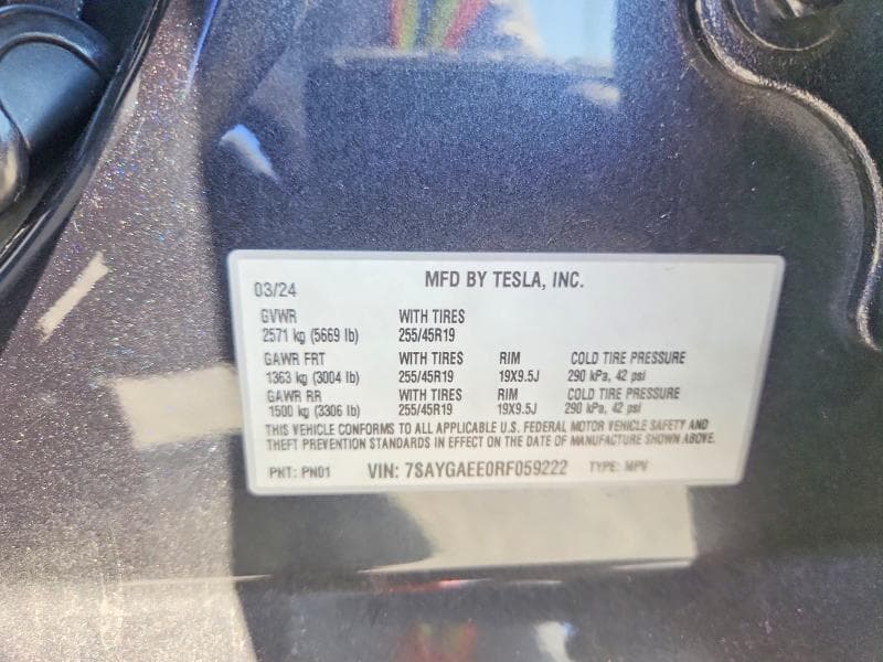 2024 TESLA MODEL Y 13