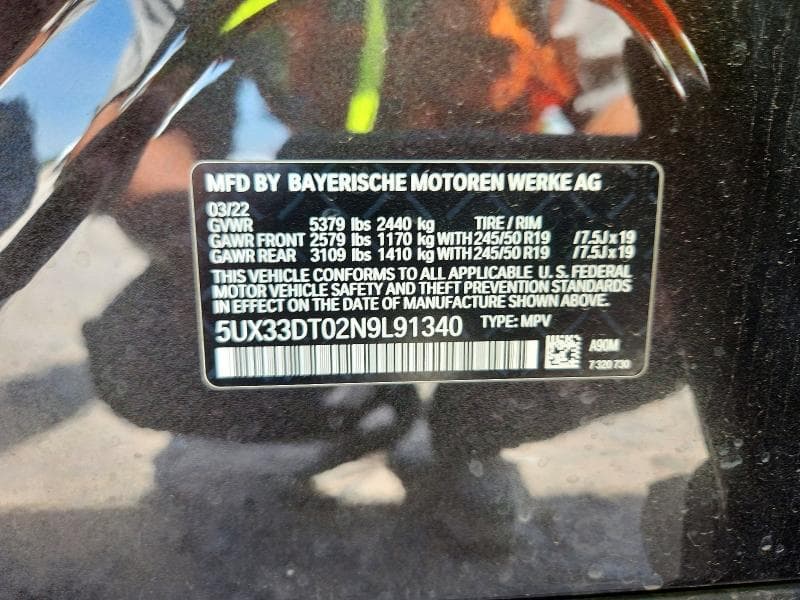 2022 BMW X4 XDRIVE30I XDRIVE30I 14