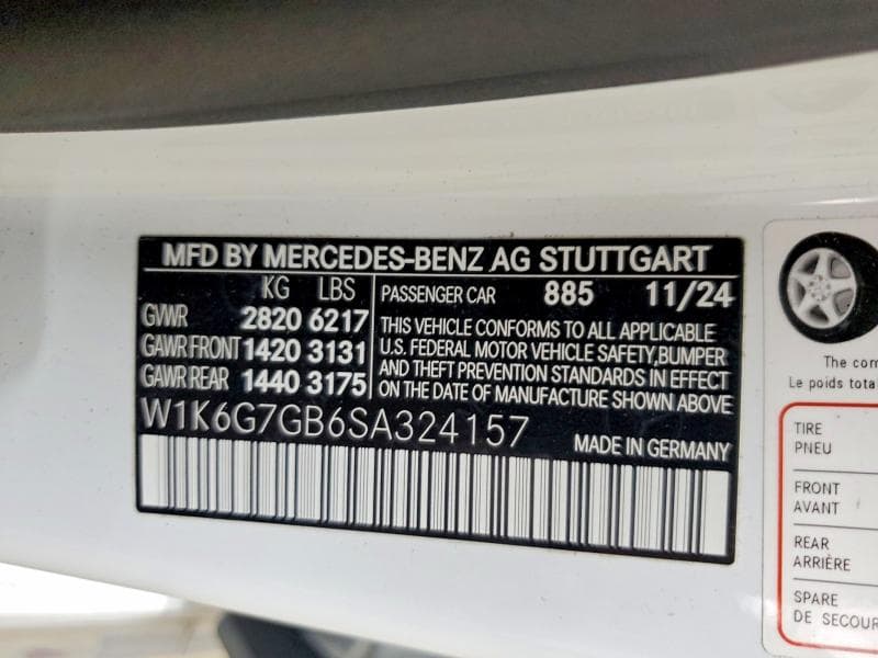 2025 MERCEDES-BENZ S 580 4MATIC 12