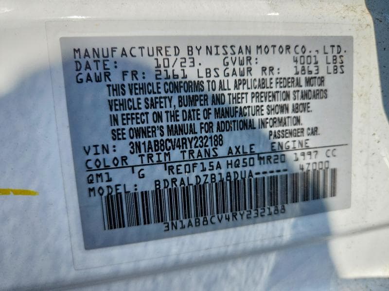 2024 NISSAN SENTRA SV 12