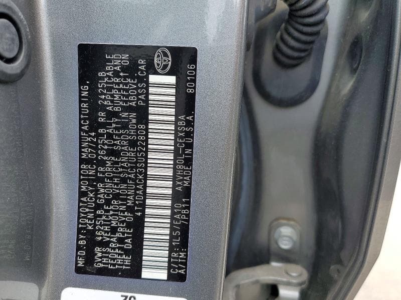 2025 TOYOTA CAMRY SE SE 12