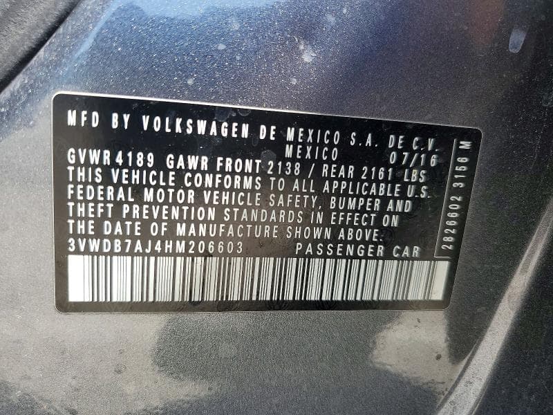 2017 VOLKSWAGEN JETTA SE 12