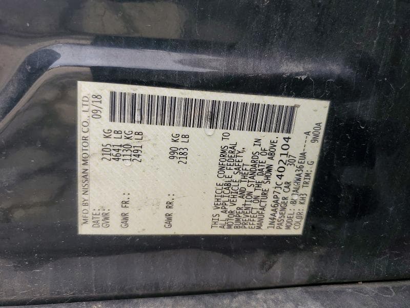 2018 NISSAN MAXIMA PLATINUM 13