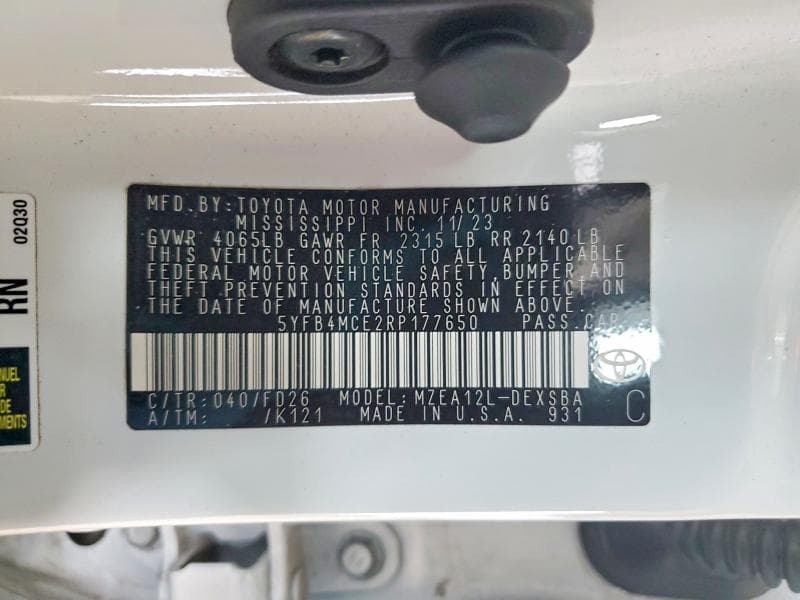 2024 TOYOTA COROLLA NIGHT SHADE NIGHT SHADE 12