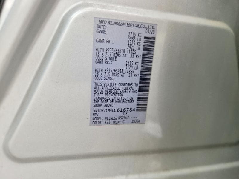 2020 NISSAN PATHFINDER SL 13