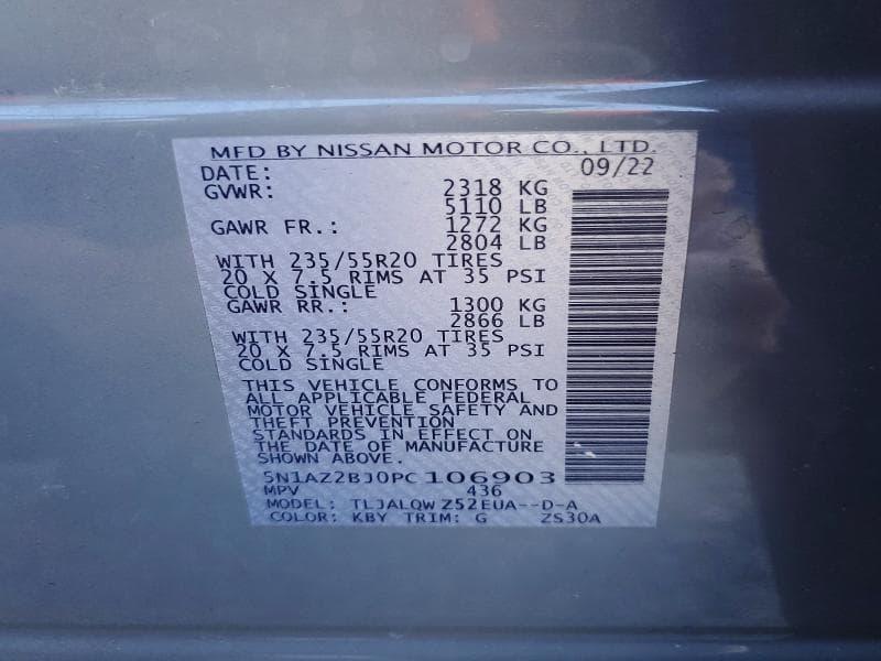 2023 NISSAN MURANO SV 14