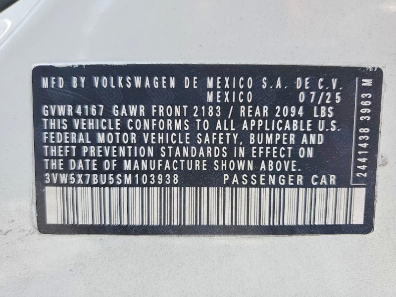 2025 VOLKSWAGEN JETTA S 12