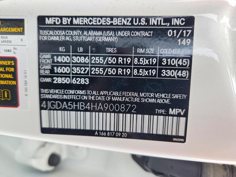 2017 MERCEDES-BENZ GLE 350 4MATIC 350 4MATIC 13