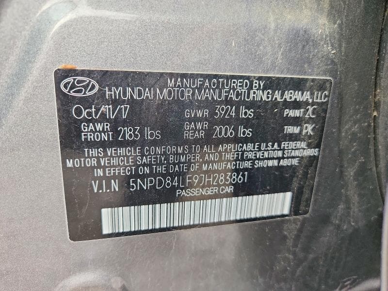 2018 HYUNDAI ELANTRA SEL 12