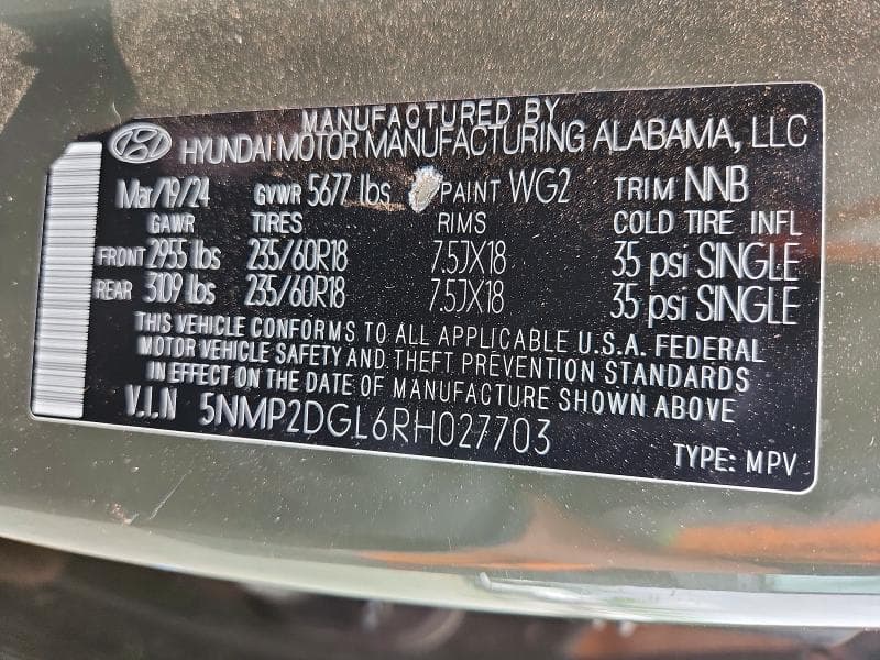 2024 HYUNDAI SANTA FE SEL 13