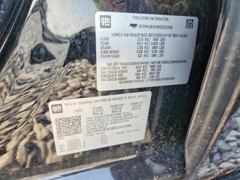 2024 GMC SIERRA K1500 ELEVATION-L 12