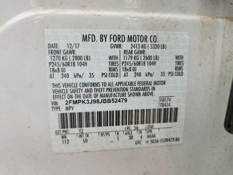 2018 FORD EDGE SEL SEL 13