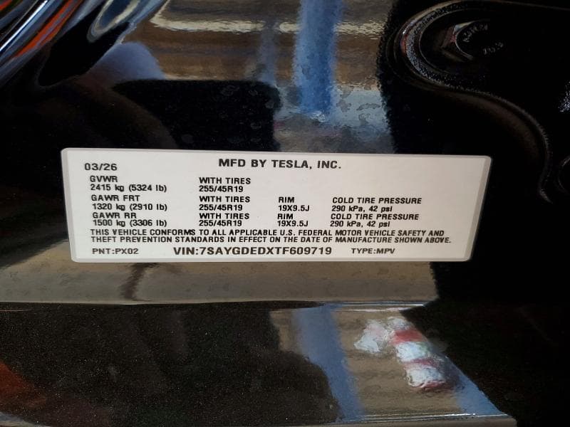2026 TESLA MODEL Y 13