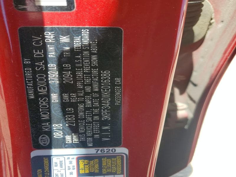 2019 KIA FORTE S S 12