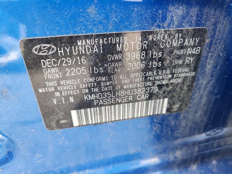 2017 HYUNDAI ELANTRA GT BASE 13