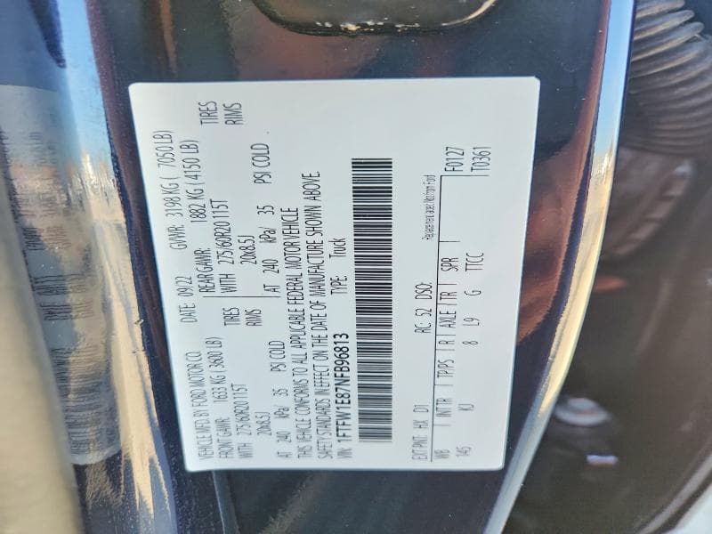 2022 FORD F150 SUPERCREW 13