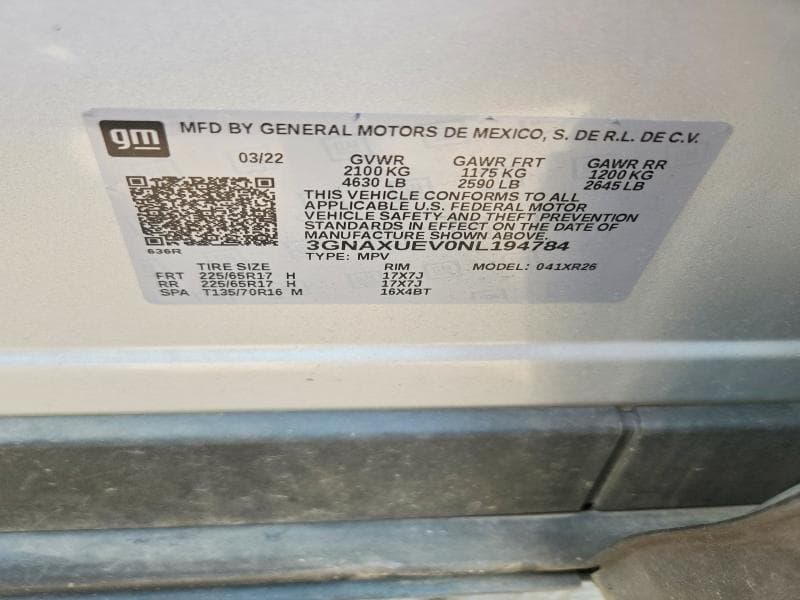 2022 CHEVROLET EQUINOX LT 13
