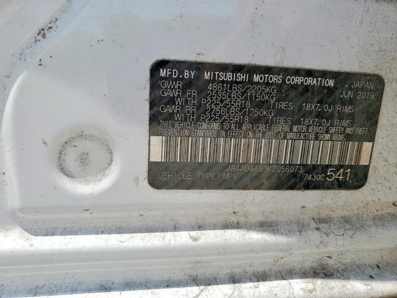 2019 MITSUBISHI OUTLANDER SE 14