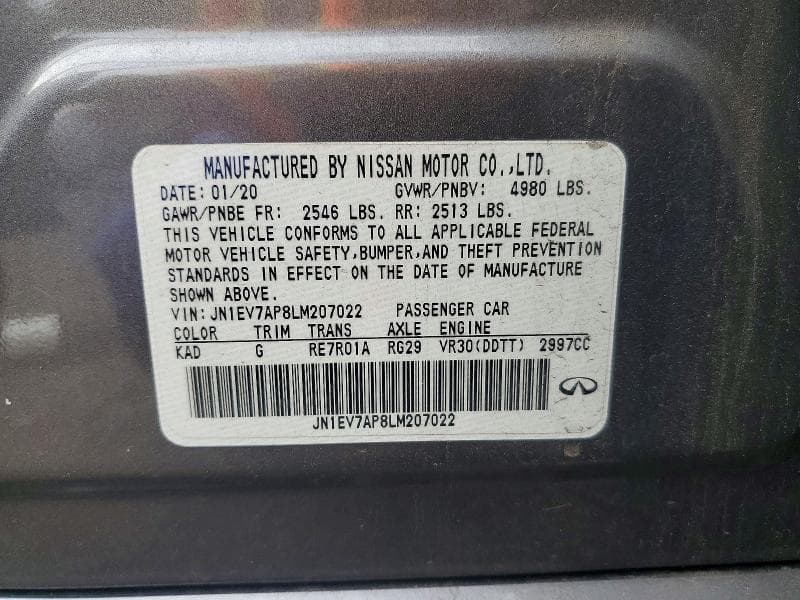 2020 INFINITI Q50 3.0T LUXE 12