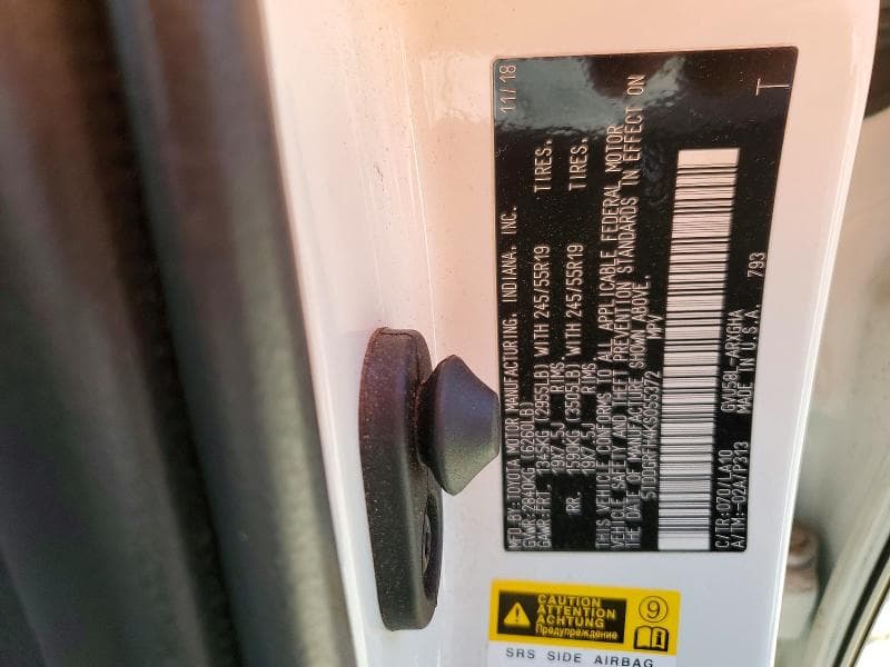 2019 TOYOTA HIGHLANDER HYBRID LIMITED 14