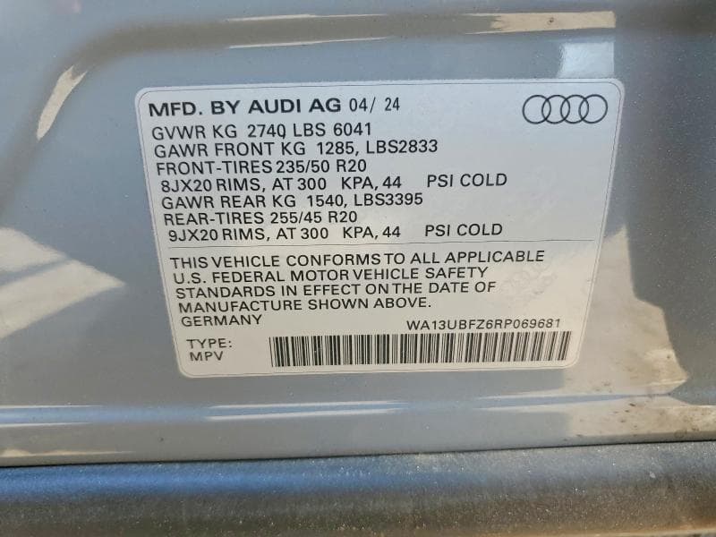 2024 AUDI Q4 E-TRON SPORTBACK PREMIUM PLUS 12
