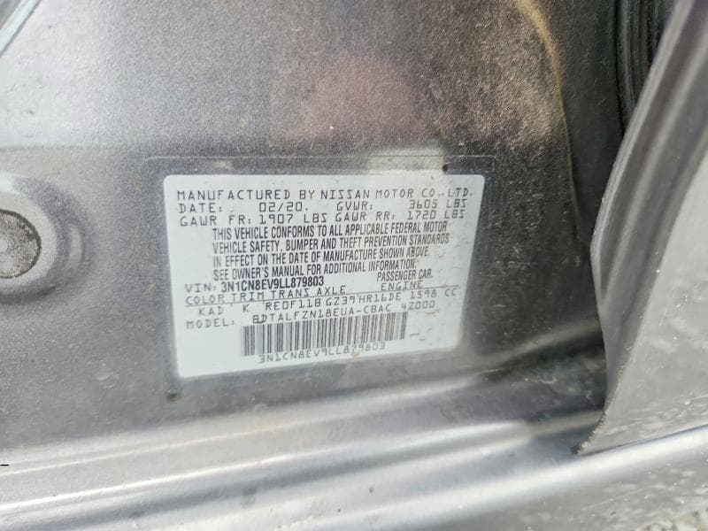2020 NISSAN VERSA SV 12