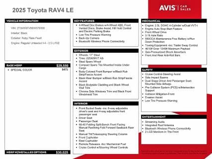 2025 TOYOTA RAV4 LE 13