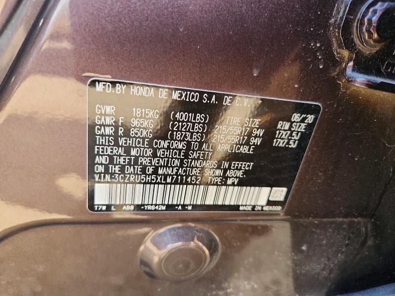 2020 HONDA HR-V EX EX 12