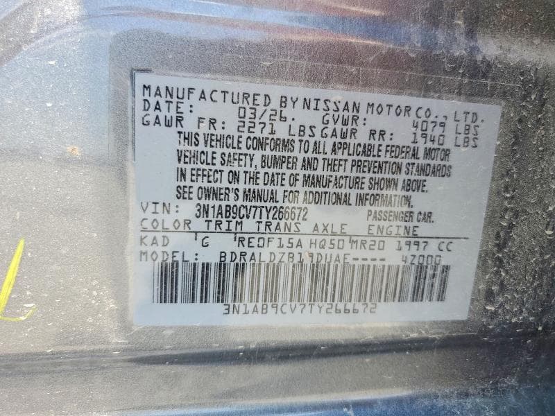2026 NISSAN SENTRA SV 13